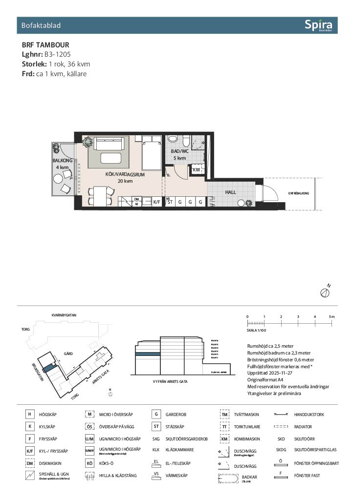 Planritning 1 Arkets gata 24A